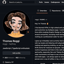 screencapture of Github Profile